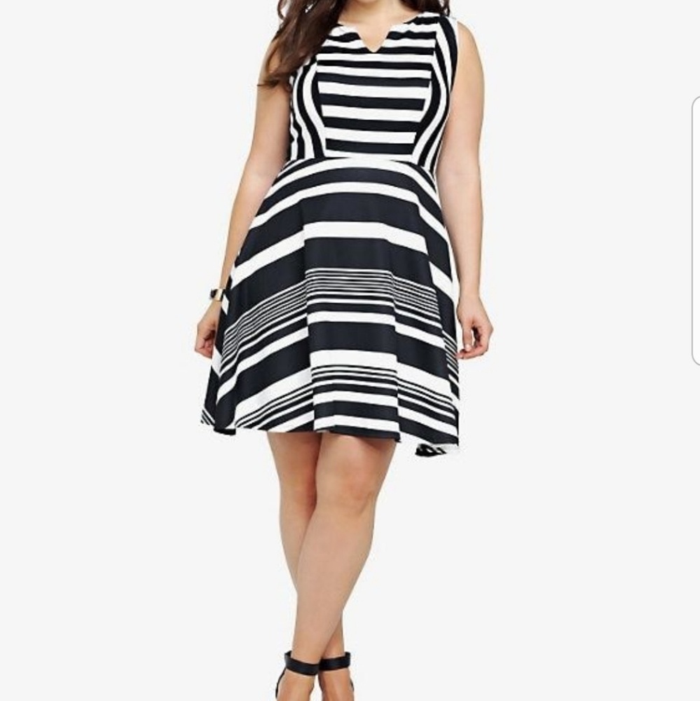 Torrid new black and white dress